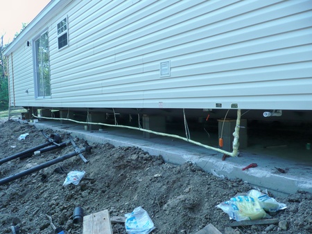 Double-wide: protecting the water line from freezing